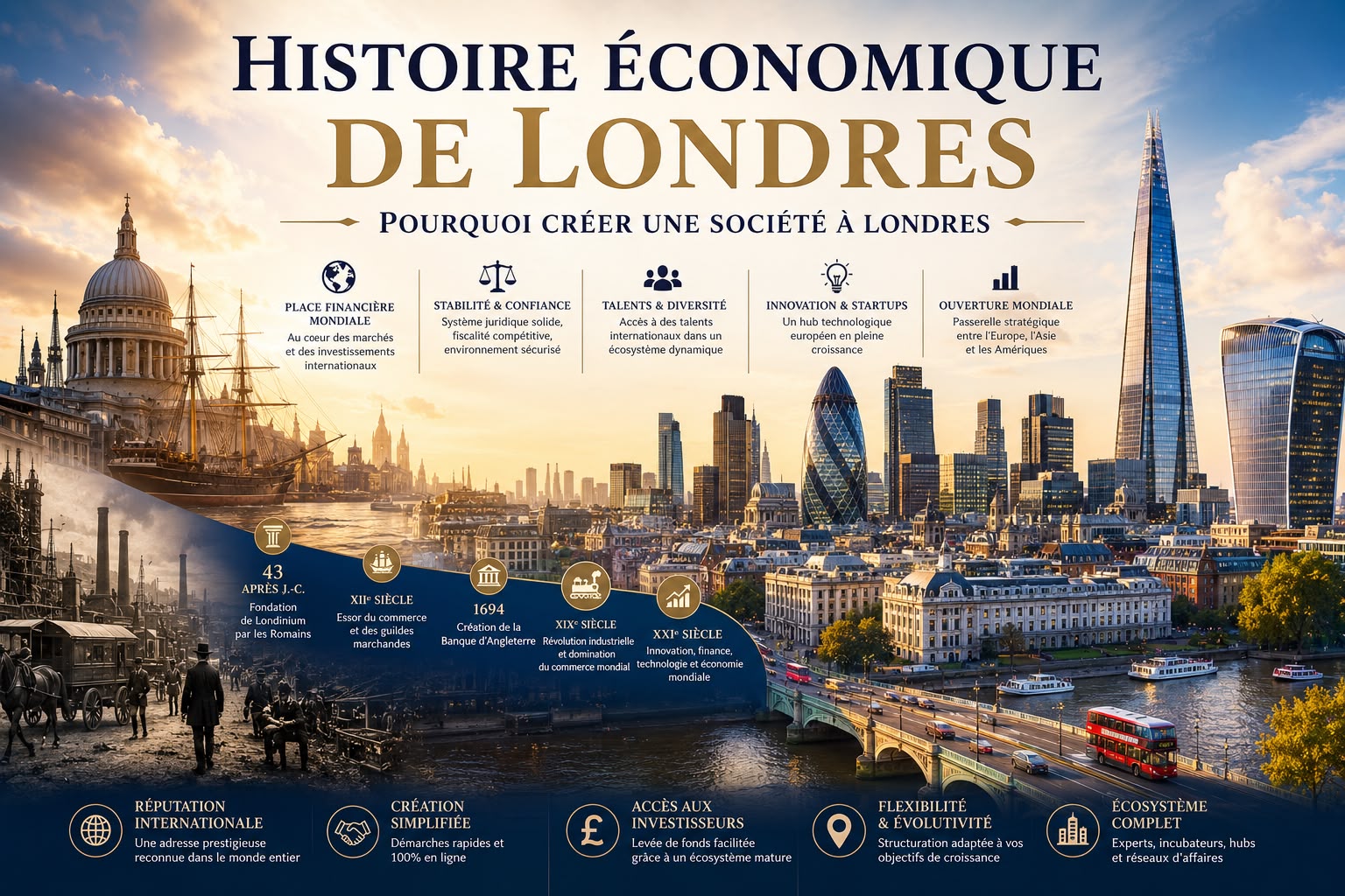 Pourquoi créer une société à Londres