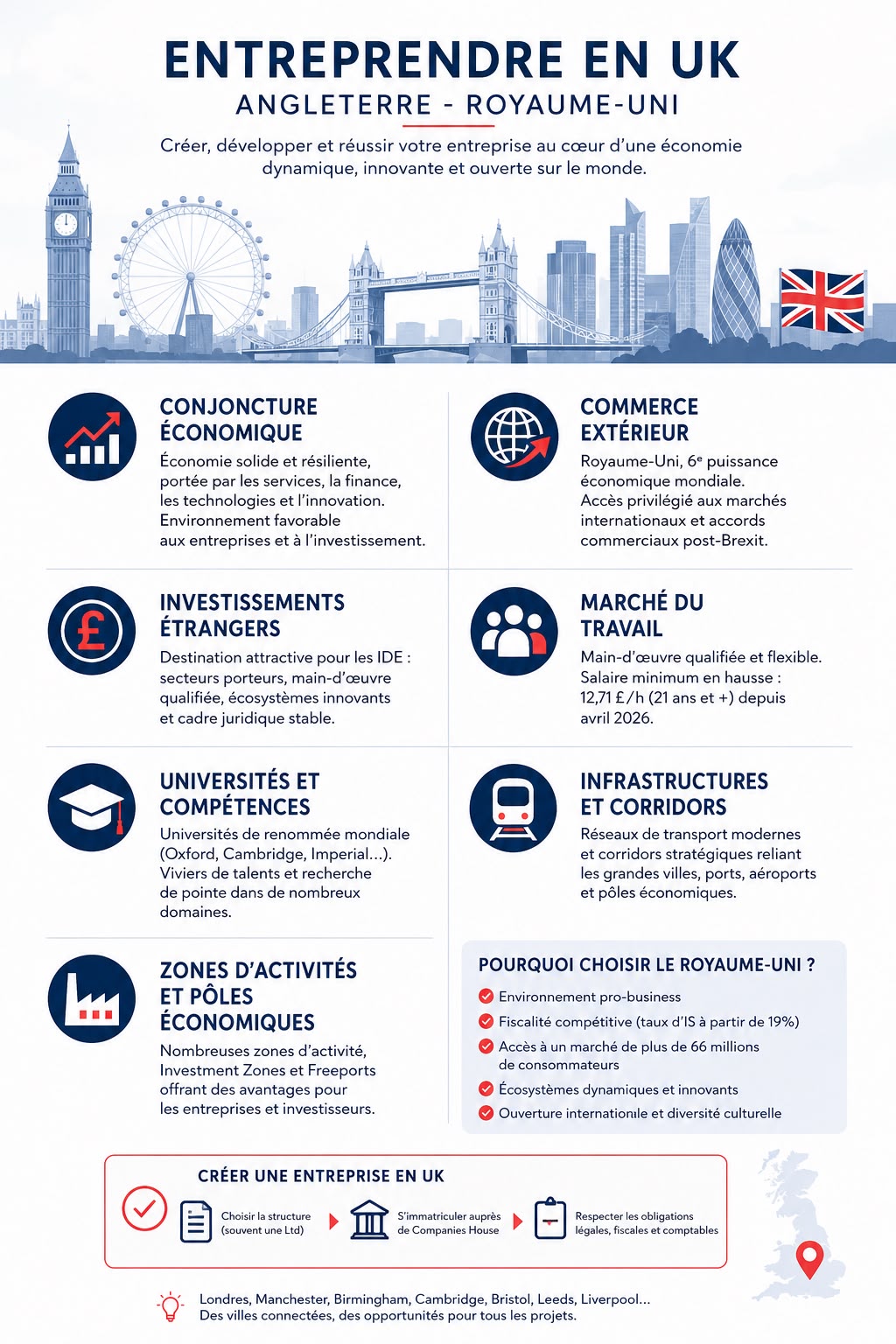 créer en Angleterre
