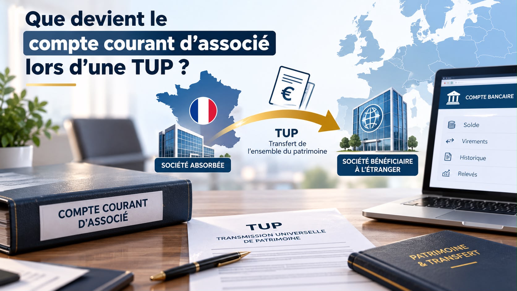 Que devient le compte courant d’associé lors d’une TUP ?
