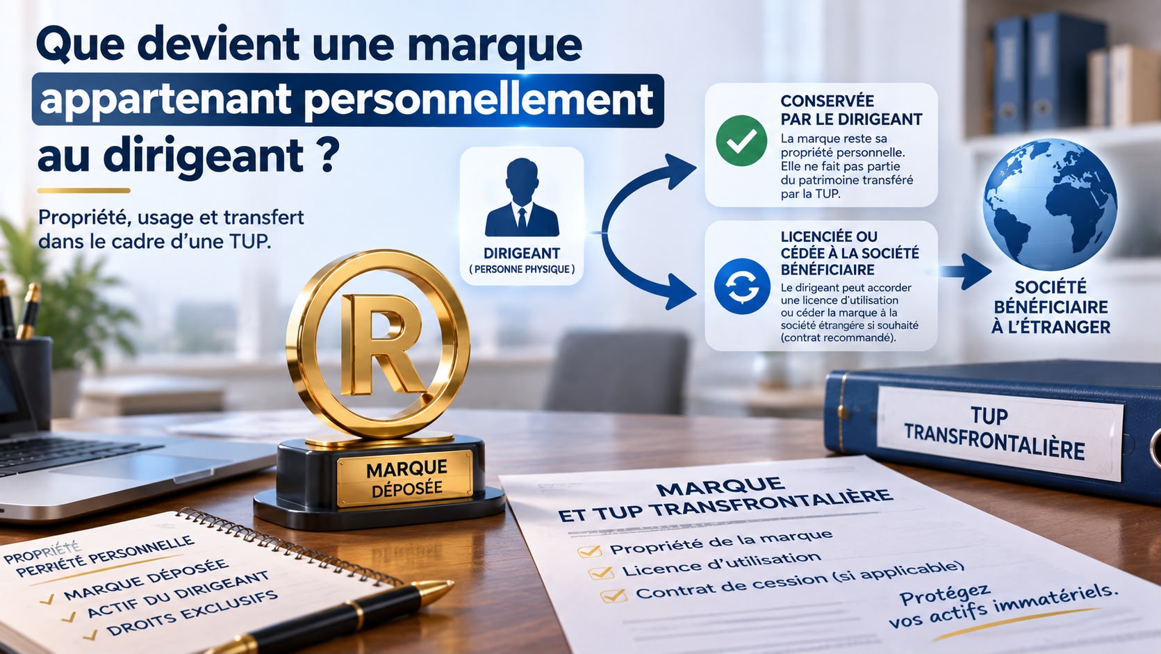 TUP Que devient une marque appartenant personnellement au dirigeant ?