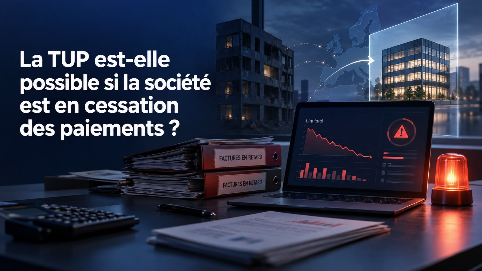 cessation de paiement et TUP