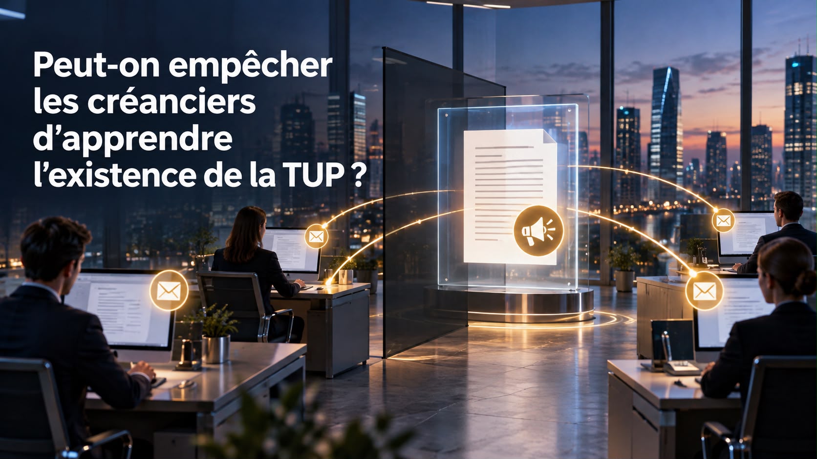 les créanciers et la TUP